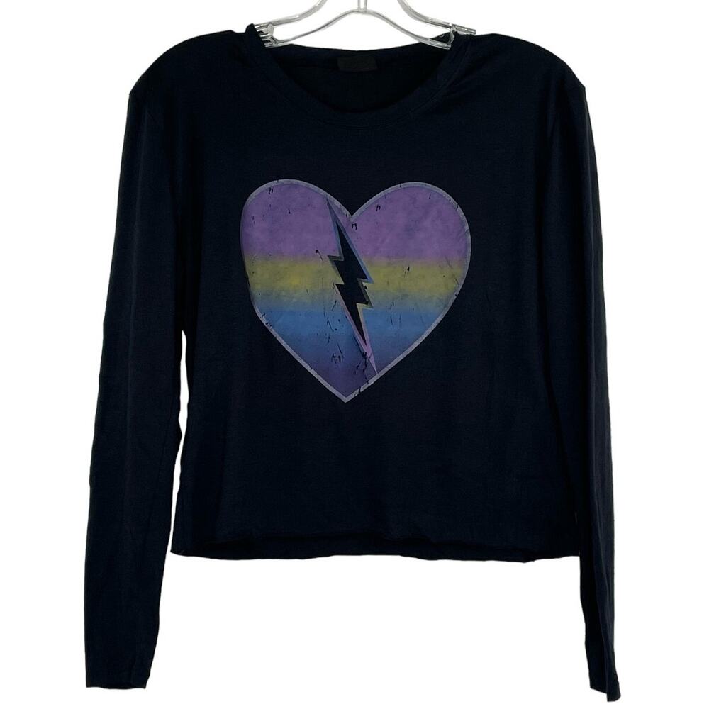 FireHouse Lightning Heart long sleeve top girls XL Ragg Tattoo Kids Boutique